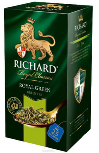 Чай зеленый Richard Royal Green 25 пакетов.