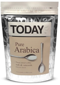 Кофе растворимый Today Pure Arabica пакет 150 г.