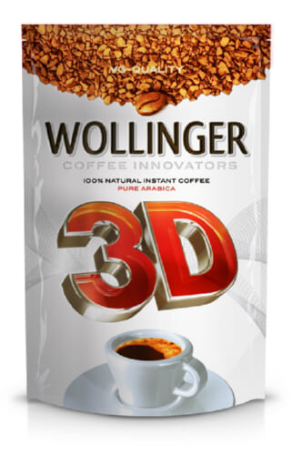 Кофе раствориммый WOLLINGER 3D пакет 150 г.