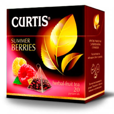 Чай черный Curtis SummerBerries (Лесные ягоды) пирамидки 20 штук.