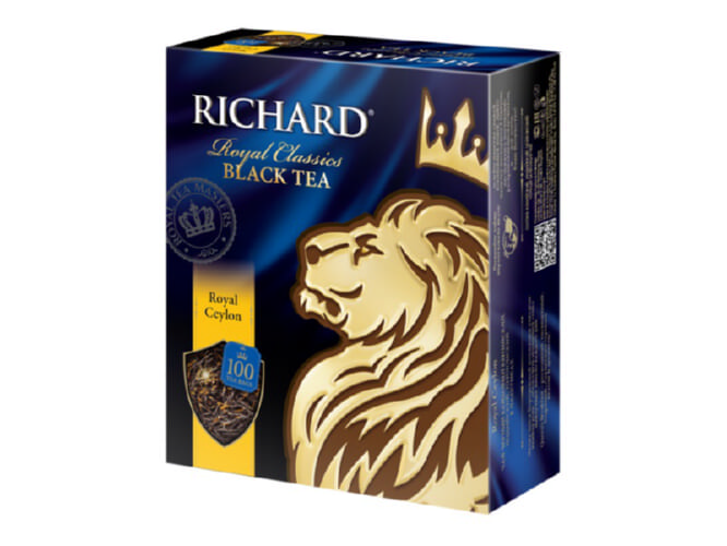 Чай черный Richard Royal Ceylon 100 пакетов.