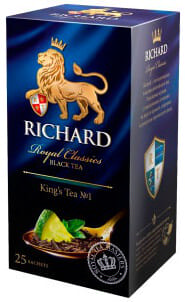 Чай черный  Richard Kings Tea №1 королевский 25 пакетов.