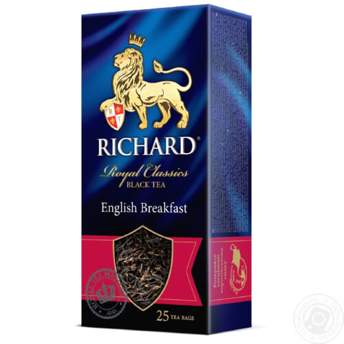 Чай черный Richard Royal English Breakfast 25 пакетов.
