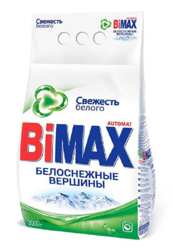 Стиральный порощок BiMax белоснежные вершины 3,0 кг.
