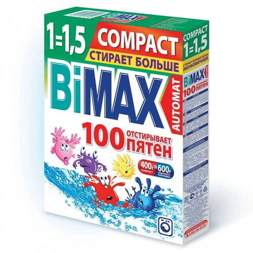 Стиральный порощок BiMax 100 пятен автомат 0,400 г.