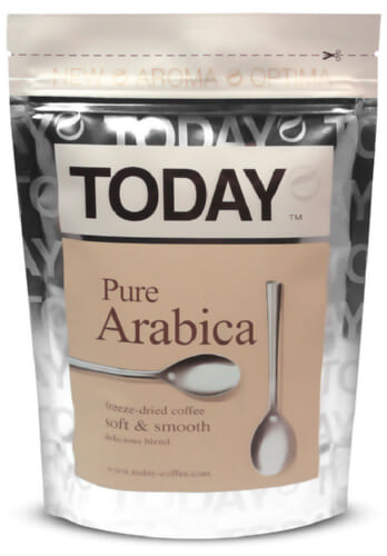 Кофе растворимый Today Pure Arabica пакет 75 г.