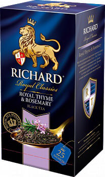 Чай черный Richard Royal Thyme & Rosemary 25 пакетов.