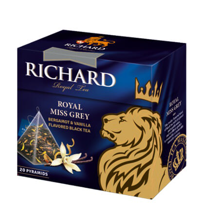 Чай черный Richard Royal Miss Grey пирамидки 20штук