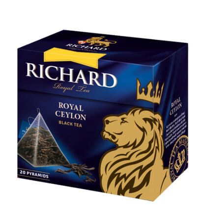 Чай черный  Richard Royal Ceylon пирамидки 20штук.