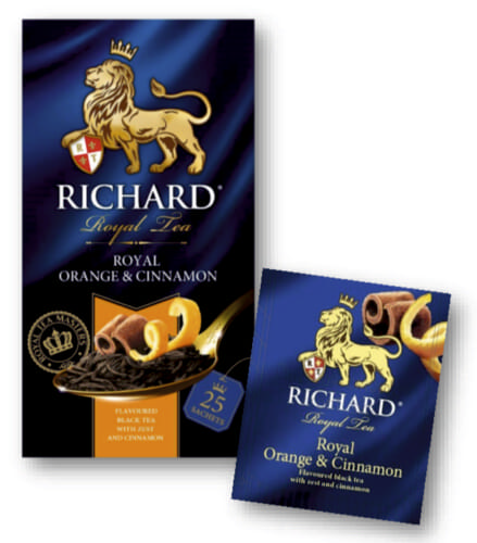 Чай черный Richard Royal Orange&Cinnamon 25 пакетов.