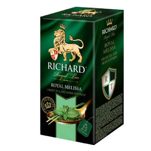 Чай зеленый байховый Richard Royal Melissa 25 пакетов.