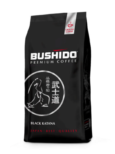Кофе молотый  Bushido Black Katana 227 гр