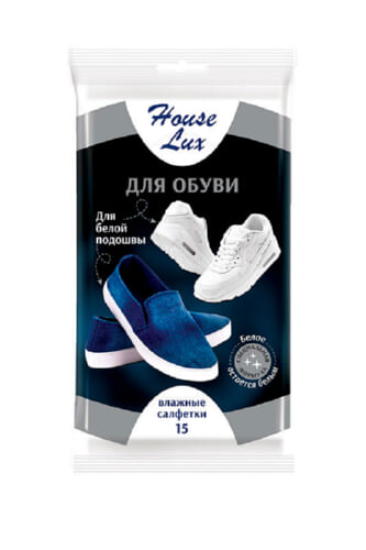 Салфетки влажные Авангард House Lux for shoes for white soles15шт