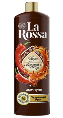Шампунь для волос La Rossa Коньяк и красный перец 0,5л.