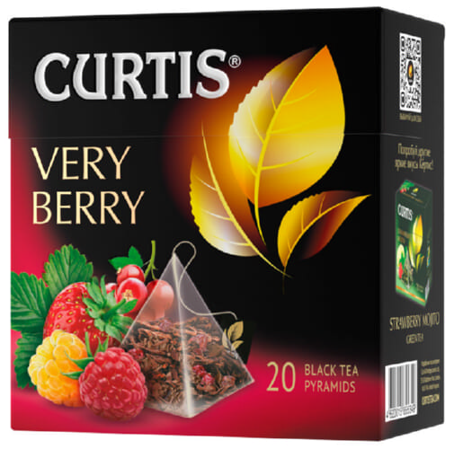 Чай черный Curtis  Very Berry пирамидки 20 штук.