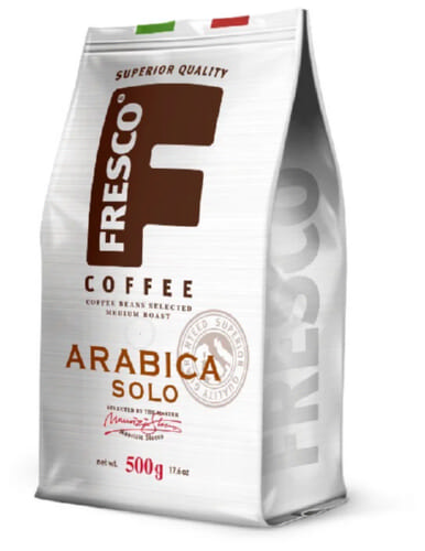 Кофе зерновой FRESCO Arabica Solo пакет 500 г.