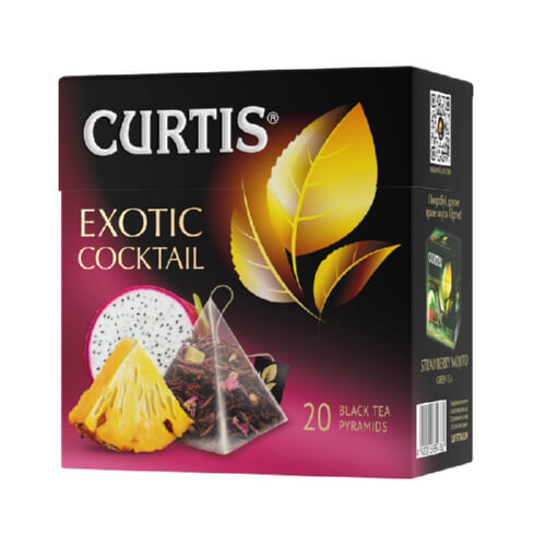 Чай черный Curtis Exotic Coctail пирамидки 20 штук.
