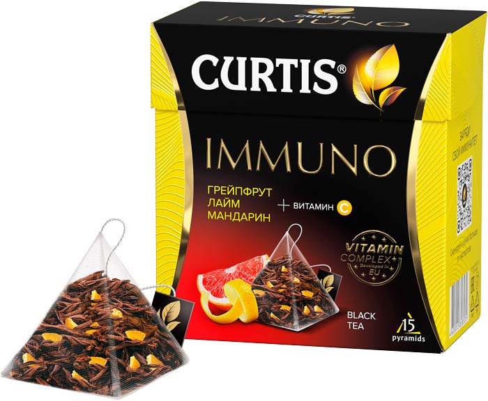 Чай черный Curtis  Immuno Tea пирамидки 15 штук