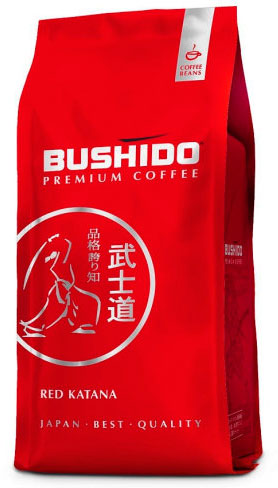 Зерно кофе Bushido Red Katana пакет 1кг.