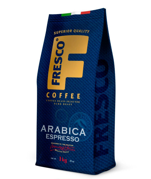 Кофе зарновой  FRESCO Arab.Espresso пакет 1кг.