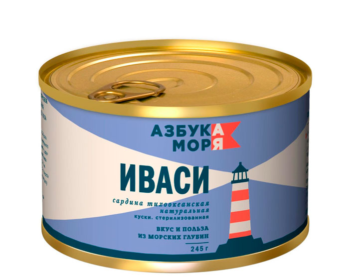 Сардина Азбука моря  Иваси тихоокеанская 245 г.