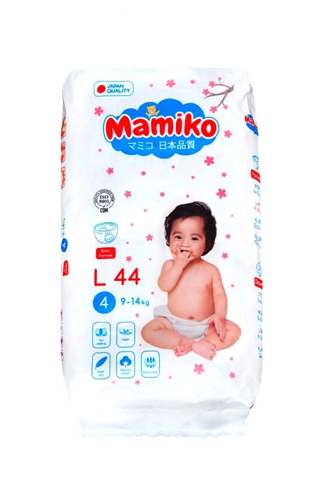 Трусики Mamiko  L (9-14кг) 44 штуки