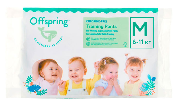 Трусики  Offspring Travel pack М 6-11 кг 3 штуки