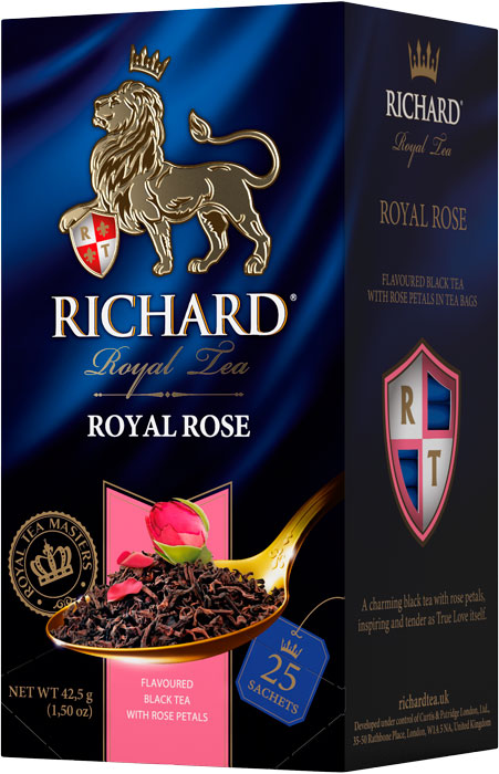 Чай Richard Royal Rose 25 пакетов.