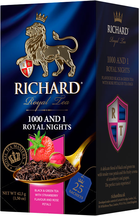 Чай Richard 1000 & Royal Nights ассорти 25 пакетов