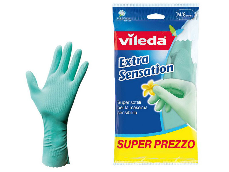 Перчатки Vileda Экстра Сенсация  размер L.