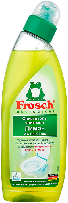 Очиститель унитазов Frosch.лимон 0,75л.