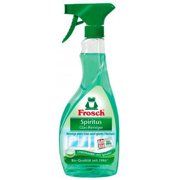 Средство Frosch для чистки стекла спирт 0,5л.