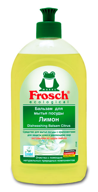 Средство для  посуды Frosch  бальзам лимон 0,5л.