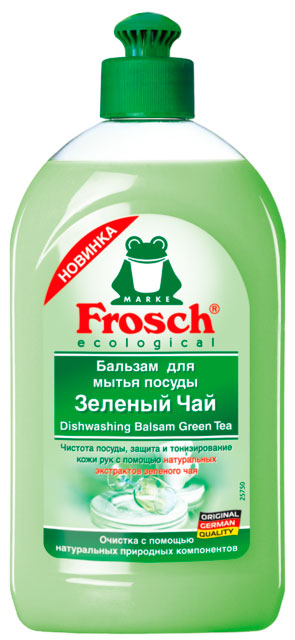 Средство для посуды  Frosch бальзам зеленый чай 0,5л.
