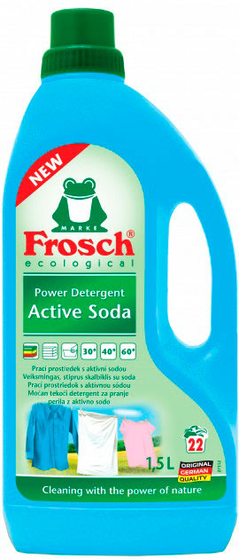 Жидкое средство для стирки Frosch концентр.сода 1,5л.