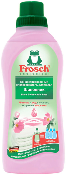 Ополаскиватель для  белья Frosch концентрат шиповник 0,75кг