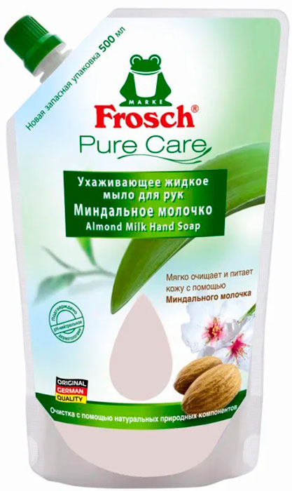 Мыло жидкое Frosch  миндальное молочко 0,5л.