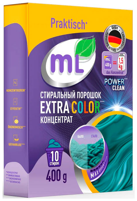 Порошок стиралый экстра ML  Extra Color 0,4кг