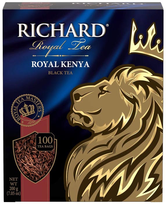 Чай черный  Richard Royal Kenya 100 пакетов.