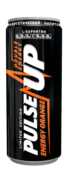 Энергетик PulseUp Orange 0,45л