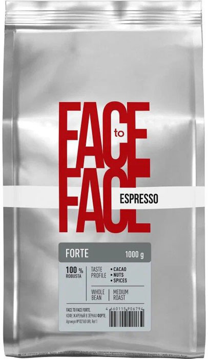 Зерно кофе Face to face Forte 1кг