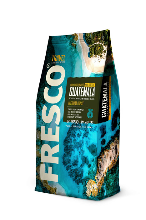 Зерновой кофе FRESCO GUATEMALA ПАК 900 гр