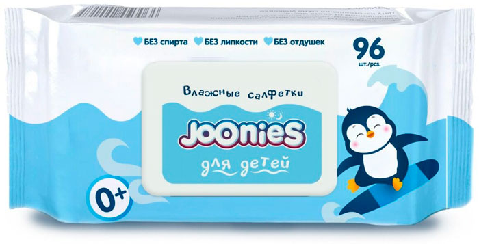 Joonies влаж.салфетки 96 шт