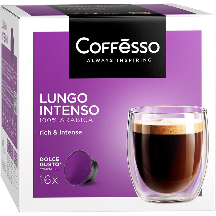 Капсулы D\G (16шт) кофе Coffesso Lungo Intenso 104г.