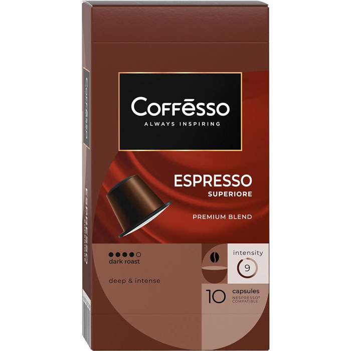 Капсулы'Стандарт Nespressо (10шт) Сoffesso Espresso Superiore 50г