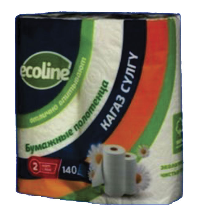Бумажные полотенца 140 отрывов Ecoline