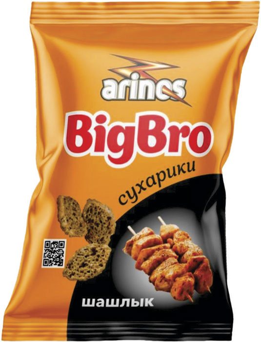 Сухарики BigBro 40гр со вкусом шашлыка