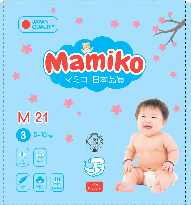 Mamiko Mini подгузники M 21шт