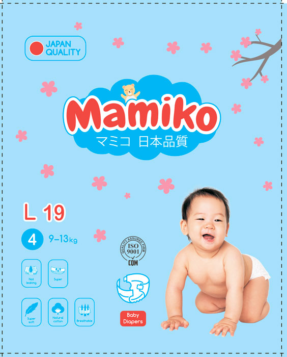 Mamiko Mini подгузники L 19шт