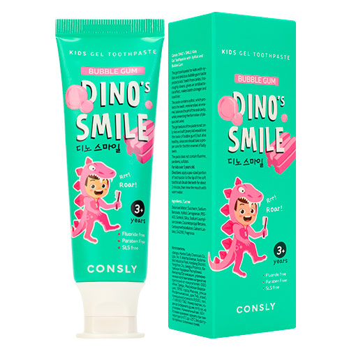 Consly зуб.паста Kids гел.с ксилитом\вкус.жвачки 60гр